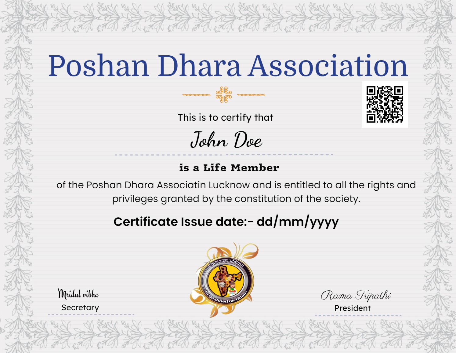 Life Time Membership For Dieticians